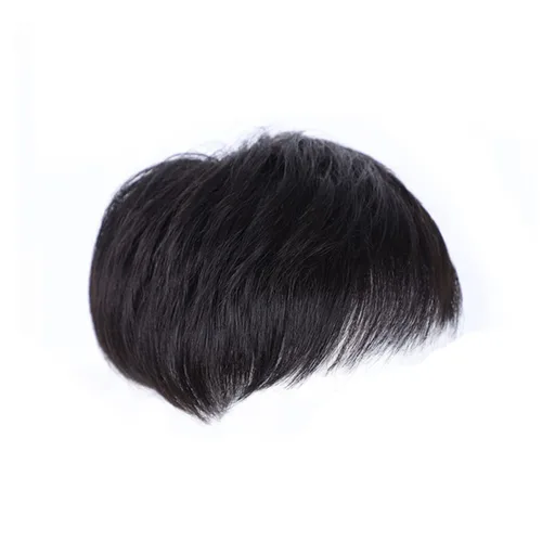 Beavorty Peluca de pelo para hombre, parche calvo masculino, pieza de peluca invisible, bloque de repuesto 5.1x5.5 in