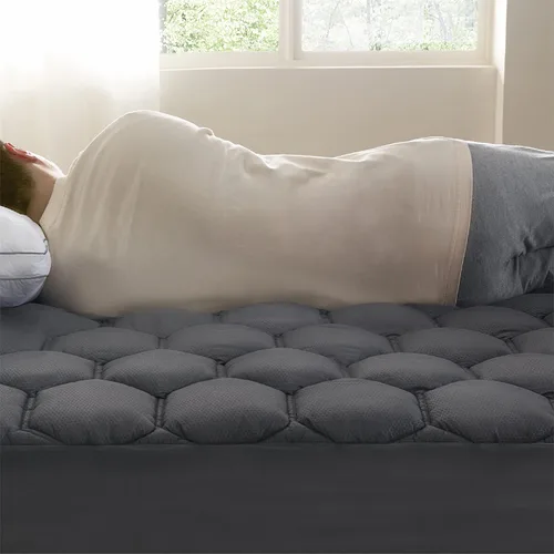 Miniatura 52 de Bedsure Protector de colchón beige individual XL – Cubrecolchón suave para dormitorio universitario, protector de cama individual extra largo