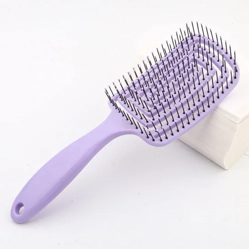 Miniatura 6 de Cepillo para desenredar en seco para cabello fino, grueso y rizado, cepillo de pelo curvado y ventilado para mujeres, hombres o niños, secado más