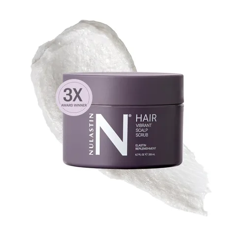 NULASTIN Vibrant Scalp Scrub - Tratamiento exfoliante para cuero cabelludo seco, hidratante y limpiador para levantar la acumulación, prechampú