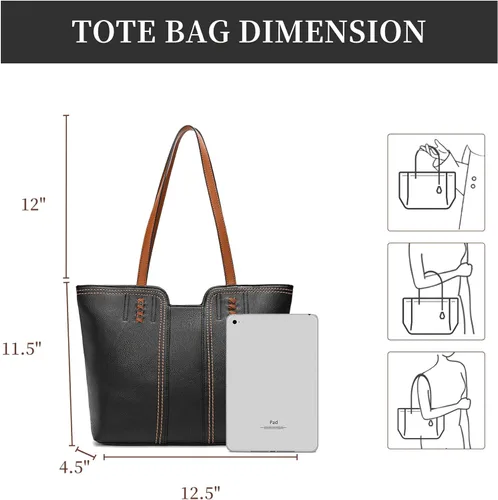 Miniatura 5 de Montana West Bolso de mano para mujer con asa superior, bolso de hombro de gran