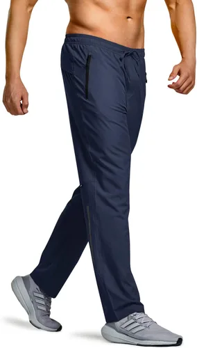 CQR Pantalones de senderismo ligeros para hombre, pantalones deportivos reflectantes al aire libre, pantalones deportivos de entrenamiento con