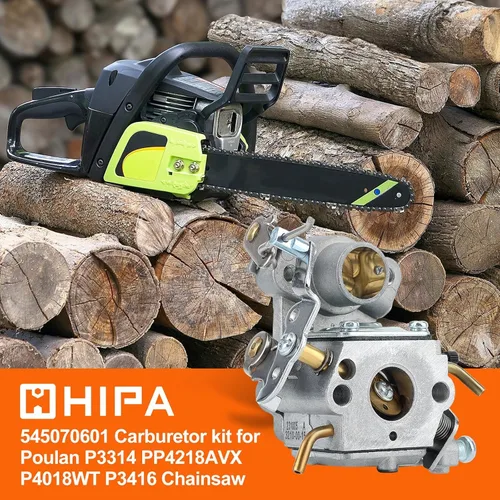 Miniatura 2 de Hipa 545070601 Carburador para Poulan Pro P3314 PP3816 PP4218 PP3416 PPB3416 PP3516 PP4018 SM4218AV Motosierra de gas Reemplazar C1M-W26C