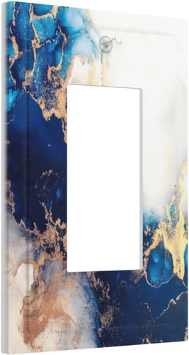 Miniatura 103 de Cubierta de Interruptor de Luz de 1 Gang de Mujer Africana, Placa de Pared Individual Basculante, Receptáculo de Cebras y Elefantes GFCI, Niña Mujer