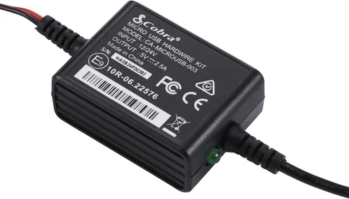 Miniatura 2 de Cobra Kit de cable micro USB de 2.5 A para cámaras de tablero de la serie SC, cable de 15 pies, permite el modo de estacionamiento y funciones