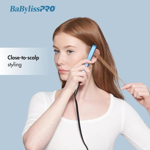 Miniatura 2 de BaBylissPRO Nano Titanium Mini Plancha de alisado azul de 0.5 pulgadas