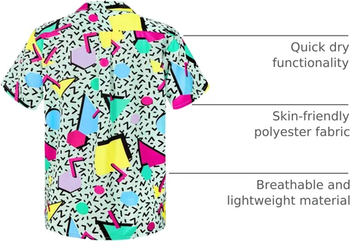 Miniatura 125 de Camisa hawaiana para hombre, con estampado floral, cómoda, con botones, casual, manga corta, ropa de playa para hombre