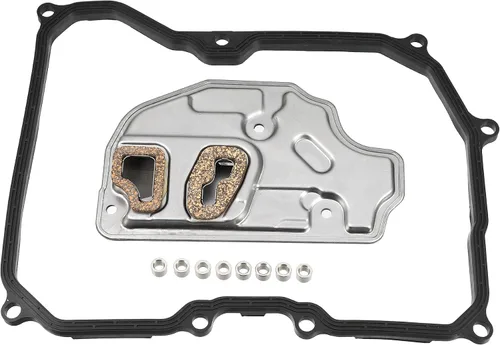 X AUTOHAUX 09G325429A 09GAQ250 Juego de juntas de cárter de aceite de filtro de transmisión de coche para Volkswagen Beetle 2.5L 2006-2008 para