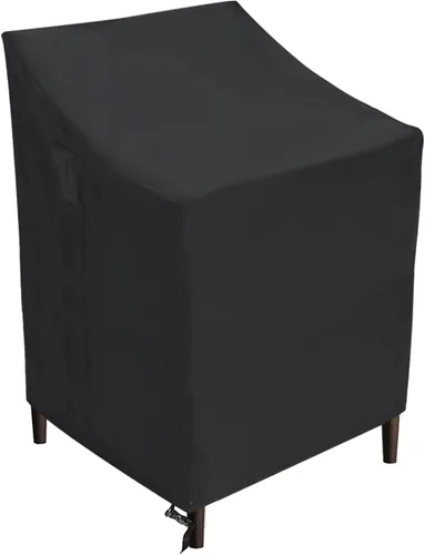 Miniatura 8 de ABCCANOPY Funda para silla de patio, apilable, impermeable, para exteriores, duradera, resistente a los rayos UV, de poliéster, funda para muebles