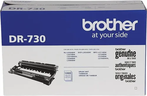 Miniatura 3 de Unidad de tambor original Brother DR730, integración sin costuras, rendimiento de hasta 12,000 páginas, negro (unidad de tambor, no tóner)