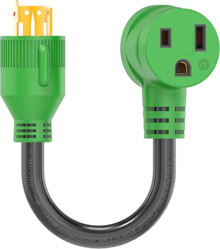 Miniatura 7 de RVGUARD Cable adaptador para soldador de 12 pulgadas, NEMA 14-50P a 6-50R, adaptador de soldador de 50 amperios, verde