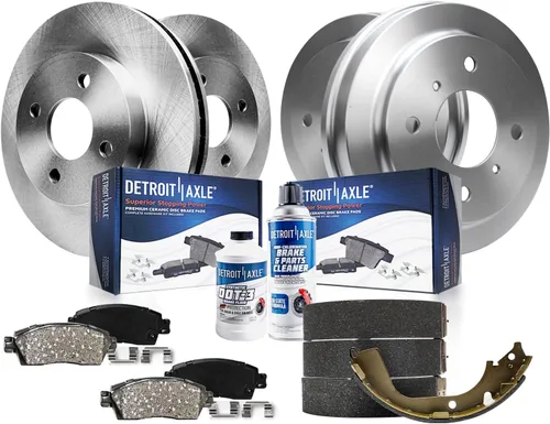 Miniatura 16 de Detroit Axle - Kit de freno para Ford 2022-2023 Maverick Rotores de freno de disco de cerámica con repuesto de hardware: rotores delanteros de 12.80