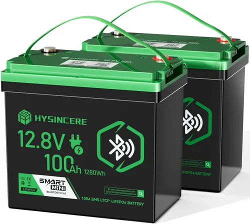 Miniatura 9 de Batería LiFePO4 Bluetooth de 12 V 100 Ah, batería de litio del grupo 24, corte de baja temperatura, BMS inteligente de 100 A, batería LiFePO4