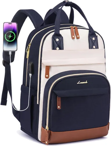 LOVEVOOK Mochila para mujer, mochila para laptop de 15.6 pulgadas, mochilas escolares, bolsa antirrobo, bolsa antirrobo impermeable, para