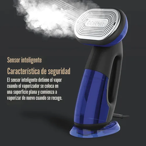 Miniatura 5 de Conair 2 en 1 Vaporizador de Mano y Plancha para Ropa, Turbo ExtremeSteam Vaporizador de Ropa de 1875W y Plancha de Ropa, Negro / Azul