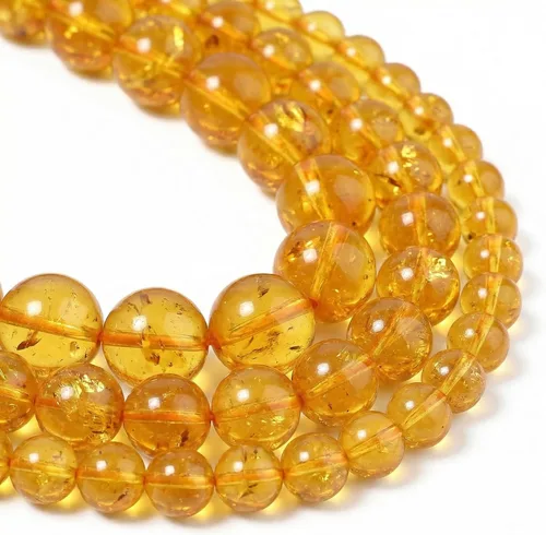 Miniatura 15 de 60 cuentas de turquesa de concha blanca, cuentas redondas sueltas de piedra natural de 0.236 pulgadas para hacer joyas, aretes, collares, Turquesa