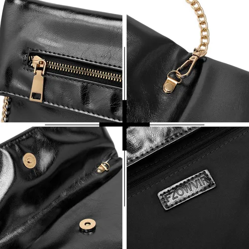 Miniatura 6 de Bolso de mano para mujer, bolso de noche con correa de cadena, sobre de moda, bolso cruzado de boda formal