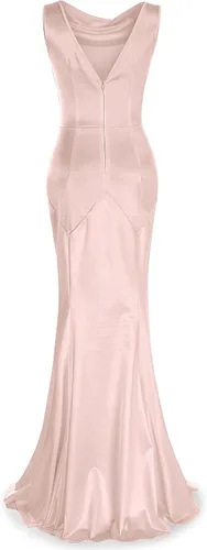 Miniatura 2 de Vestido de noche formal sin mangas de sirena elegante de los años 30 para mujer