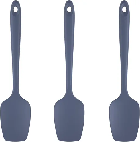 Miniatura 13 de U-Taste Juego de espátulas de cuchara de silicona, 600ºF de alta resistencia al calor, raspador de goma flexible de grado alimenticio, mezcla de Rojo