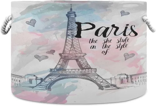 Miniatura 25 de senya Cesta de almacenamiento grande plegable bolsa de ropa redonda plegable de tela para ropa sucia cesta de lavado plegable para niños coches