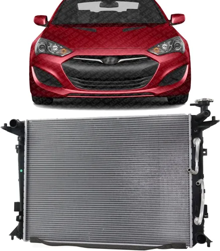 Nuevo Radiador Delantero Aluminio Core Reemplazo Directo Para Hyundai Genesis Coupé 2010-2016 3.8L Motor 253102M600 HY3010181