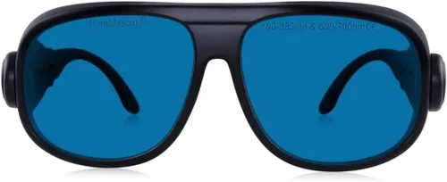 FreeMascot Profesional OD 6+ 190nm-380nm/600nm-700nm longitud de onda violeta/rojo gafas de seguridad láser