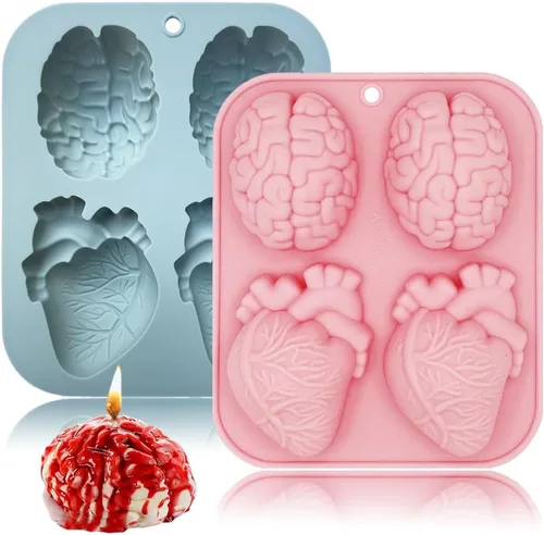 Miniatura 13 de Moldes de silicona de calabaza 3D, paquete de 2 moldes de calabaza de Halloween para velas de aromaterapia, pudín de chocolate, postre de gelatina