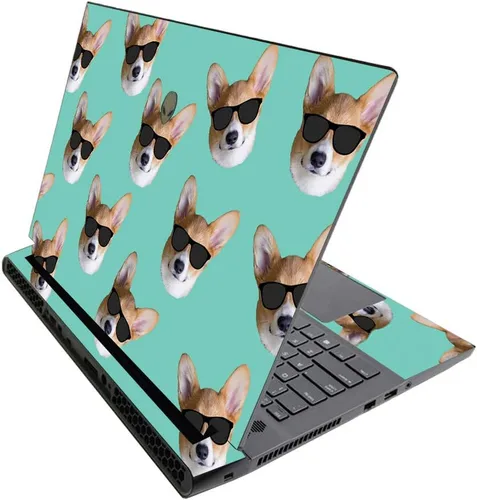 Miniatura 618 de MightySkins - Skin brillante con purpurina para Alienware M17 R3 (2020) y M17 R4 (2021) - Diversión de los años 90 Acabado duradero con purpurina