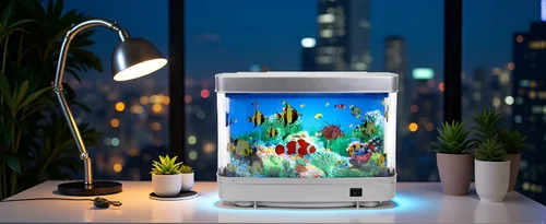 Miniatura 6 de Lightahead Lámpara artificial sensorial para acuario – Tanque de peces falsos virtuales LED con animación de vida marina en movimiento océano