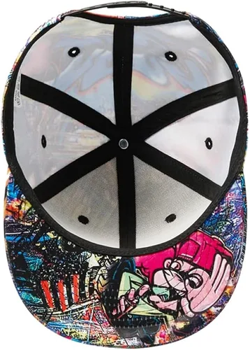 Miniatura 5 de Quanhaigou Gorra de béisbol estampada sombreros unisex con diseño de graffiti con Snapback y Snapback para el verano