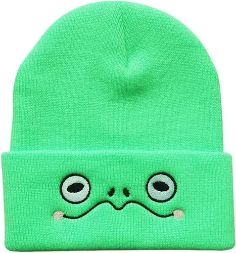 Miniatura 4 de Lindo gorro de rana de punto de animal, divertido gorro de invierno para esquí de invierno, gorro cálido, gorro suave