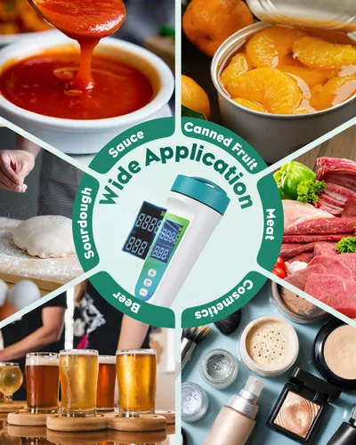 Miniatura 5 de Pawfly Medidor de pH digital para alimentos Probador de pH de alta precisión para masa madre y pan, medidor de pH de alimentos para fermentación