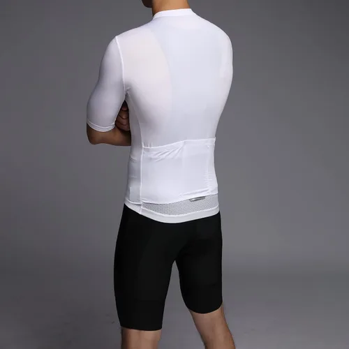 Miniatura 5 de RISESBIK Men's Cycling Jersey Zipper Pocket Short Sleeve Lightweight Aero Race Fit Bike Jersey, UPF 50+ Biking Cycling Shirt