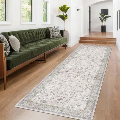 Miniatura 78 de Alfombra Boho Negra para Sala de Estar - Alfombra de Área Lavable de 10x14 Pies, Alfombras de Comedor para Debajo de la Mesa, Alfombra Suave de Pelo