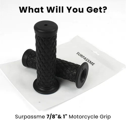 Miniatura 5 de Empuñaduras de motocicleta antideslizantes de goma para el extremo de la barra de agarre de 7/8 pulgadas, 0.866 in, 0.945 in, comodidad