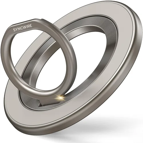 SYNCWIRE Soporte de Anillo Magnético para Teléfono para MagSafe, Soporte de Agarre para Teléfono Celular con Rotación de 360°, Anillo para Dedo