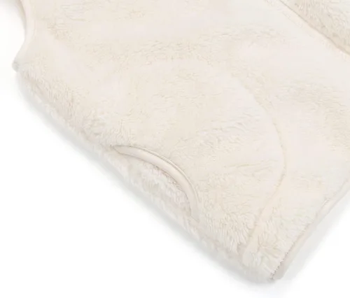 Miniatura 5 de JESKIDS Chaleco de forro polar Sherpa para niñas, ligero, color liso, linda chaqueta con bolsillos de 2 a 11 años
