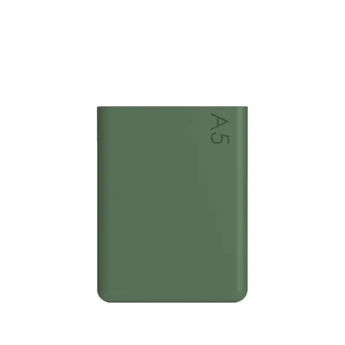 memobottle Fundas de silicona A5 | Protege y conserva con personalidad colorida | Revestimiento libre de polvo - Verde musgo (solo manga)