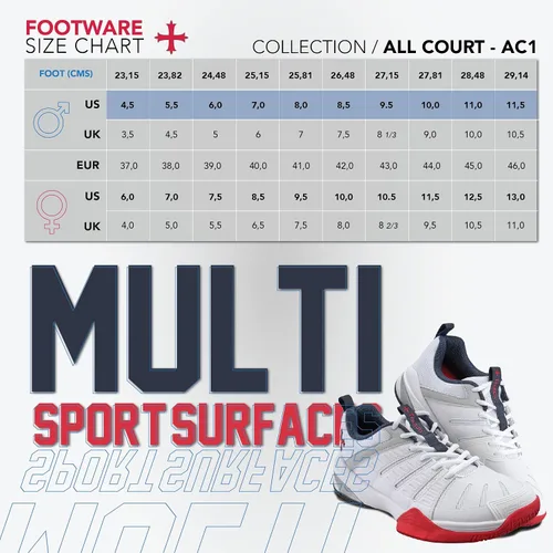 Miniatura 6 de Teuton, AC1 Tenis para todo tipo de canchas, squash, tenis, balonmano, pádel, voleibol, pickleball, zapatos