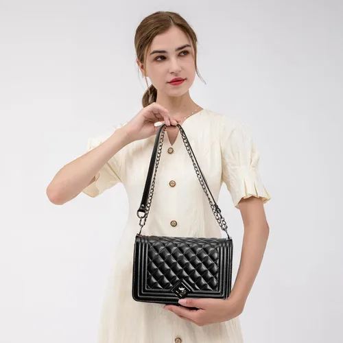 Miniatura 6 de HINFKA Bolso cruzado pequeño para mujer, bolso de hombro de piel sintética, bolso pequeño de embrague, bolso de noche versátil de moda