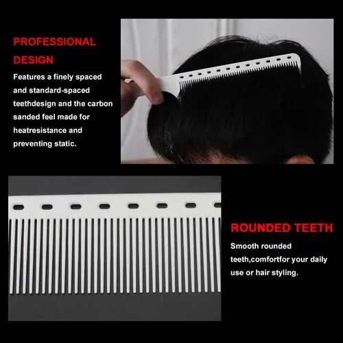 Miniatura 5 de Dayline 8 unids Peines para el cabello Set Pro Salon Herramientas de peinado peine blanco peluquería peluquería cepillo Peines Set