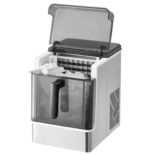 Miniatura 12 de VEVOR Máquina de hielo para encimera, 32 cubos listos en 15 minutos, 46 libras en 24 horas, máquina de hielo portátil autolimpiante con conveniente