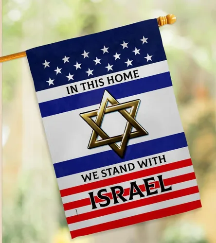 Miniatura 9 de Stand with Israel Bandera de Israel - Banderas americanas para exteriores, paquete de pancartas de 3 x 5 pulgadas, póster para puerta de habitación