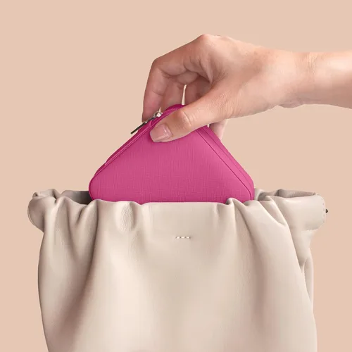 Miniatura 4 de BeBeGee Joyero de viaje, mini organizador de viaje portátil, pequeñas cajas de joyería para mujeres, regalos de dama de honor y accesorios
