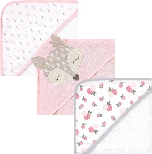 Miniatura 14 de Hudson Baby Toallas unisex con capucha de algodón para bebé, unicornio rosa, talla única
