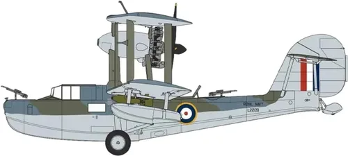 Miniatura 14 de Airfix Kit de avión modelo de regalo - A09183 Supermarine Walrus Mk.I, kits de modelo de avión de plástico para adultos y niños de 14 años, nivel
