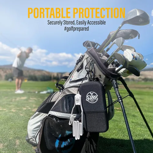 Miniatura 6 de Accessory Case - Golf Bag Organizer. Airtight, Water-Resistant, Protective Hard Case for Phone, Tees, Ball Markers, Repair Tools, and Golf