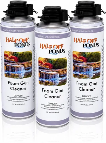 Miniatura 9 de Half Off Ponds Limpiador de pistola de espuma en cascada, disolvente en aerosol de 20 onzas para espuma expansiva y adhesivo sin curar, limpiador
