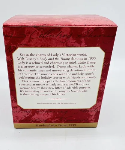 Miniatura 2 de Baby Cakes - Adorno de recuerdo de Hallmark de 1999 Lady & the Tramp the Family Retrato de Disney