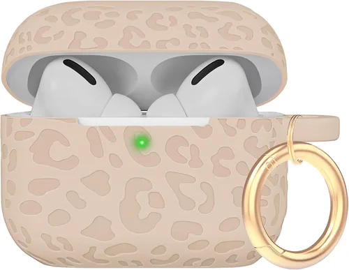 Miniatura 36 de Funda de silicona con flores compatible con AirPods Pro 2019, Gawnock - Funda suave y flexible para imprimir para mujeres y niñas con llavero - Flor